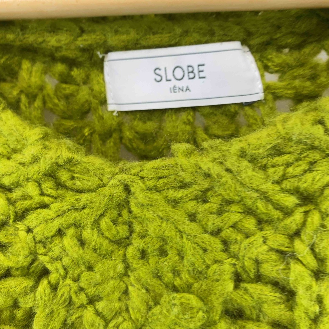 SLOBE IENA(スローブイエナ)のSLOBE IENA スローブイエナ レディース ニット/セーター イエローグリーン 七分袖 レディースのトップス(ニット/セーター)の商品写真