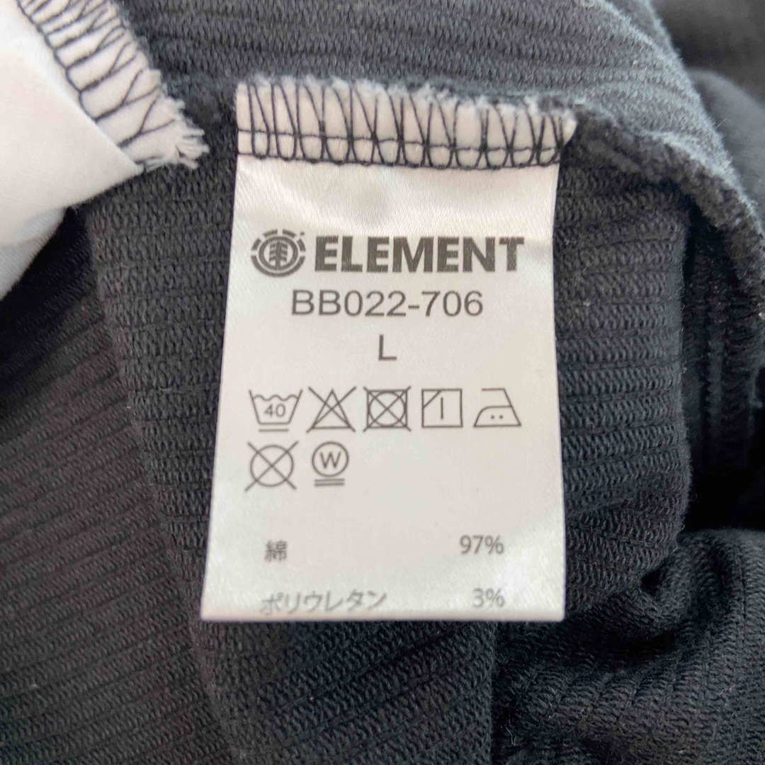 ELEMENT(エレメント)のelement エレメント 　黒　ブラック　コーデュロイ　メンズ 　パンツ　サイズL メンズのパンツ(ワークパンツ/カーゴパンツ)の商品写真