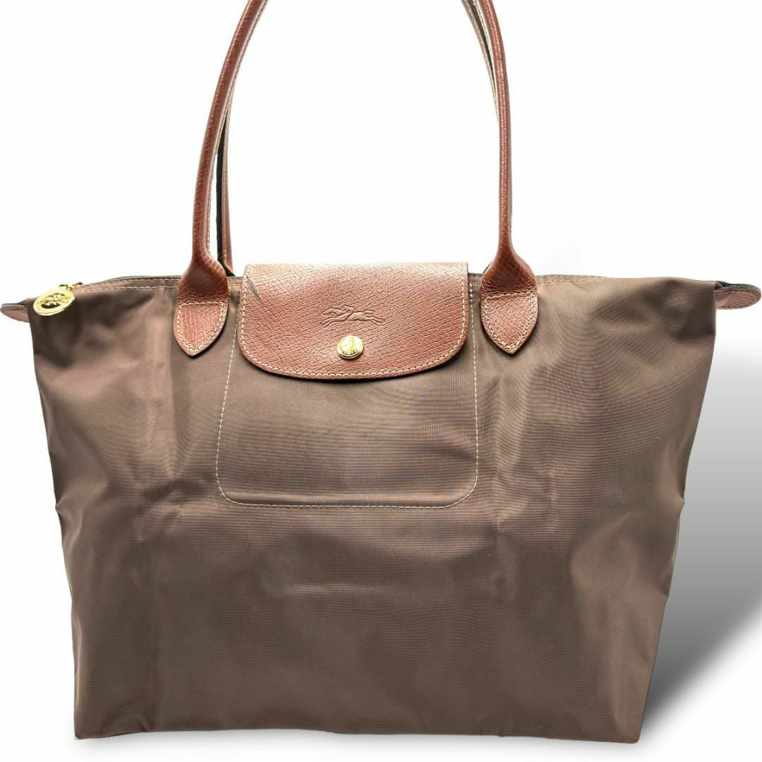 LONGCHAMP(ロンシャン)のロンシャン　ハンドバッグ　ショルダーバッグ　ブラウン　ナイロン　A304 レディースのバッグ(トートバッグ)の商品写真