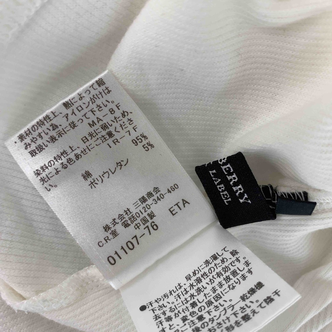 BURBERRY BLACK LABEL(バーバリーブラックレーベル)のBURBERRY BLACK LABEL バーバリーブラックレーベル メンズ Tシャツ（袖なし）　タンクトップ　サイズ2　白　ホワイト メンズのトップス(Tシャツ/カットソー(半袖/袖なし))の商品写真