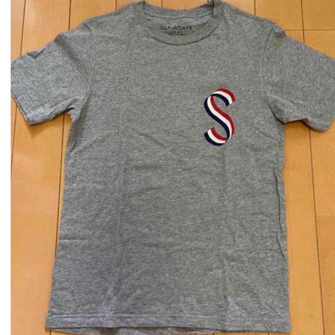 SATURDAYS SURF NYC(サタデーズサーフニューヨークシティー)のSaturdays Surf NYS Tシャツ グレー メンズ  small S メンズのトップス(Tシャツ/カットソー(半袖/袖なし))の商品写真