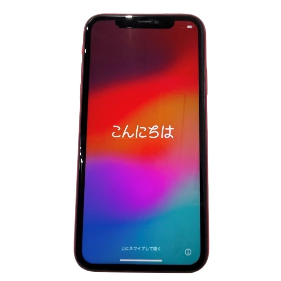 Apple(アップル)のSIMフリー Apple アップル iPhone11 128GB MWM32J/A docomo 〇判定 プロダクトレッド 箱付 【中古品】 22405K88 スマホ/家電/カメラのスマートフォン/携帯電話(スマートフォン本体)の商品写真