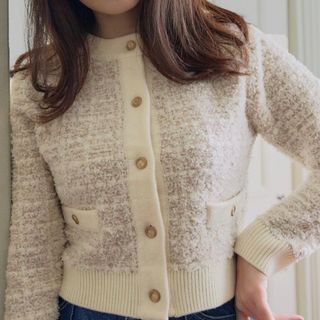 ハーリップトゥ(Her lip to)のherlipto Mercer Tweed Cardigan (カーディガン)