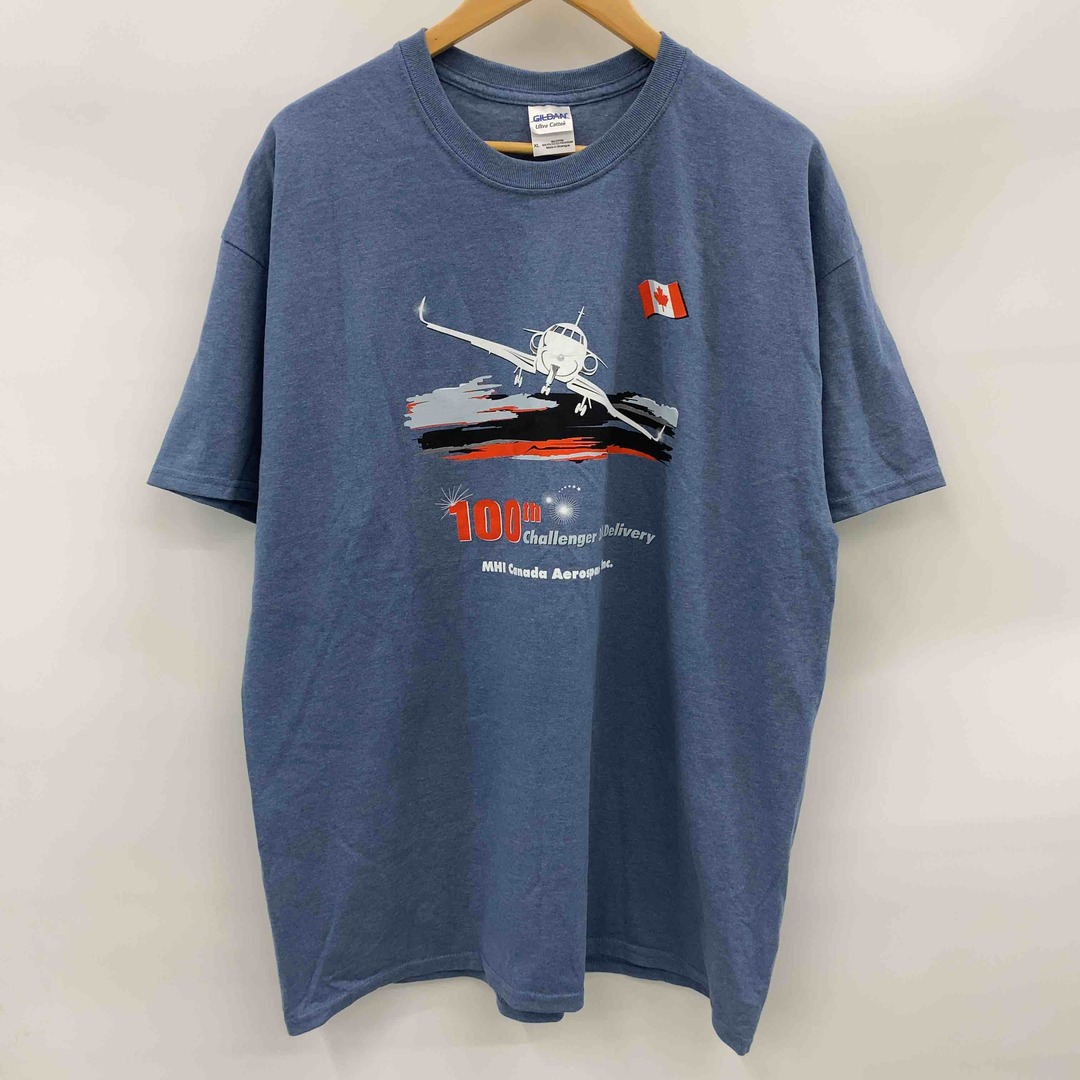 GILDAN ギルダン　くすみブルー　canada aerospace サイズXL　 メンズ Tシャツ（半袖） メンズのトップス(Tシャツ/カットソー(半袖/袖なし))の商品写真