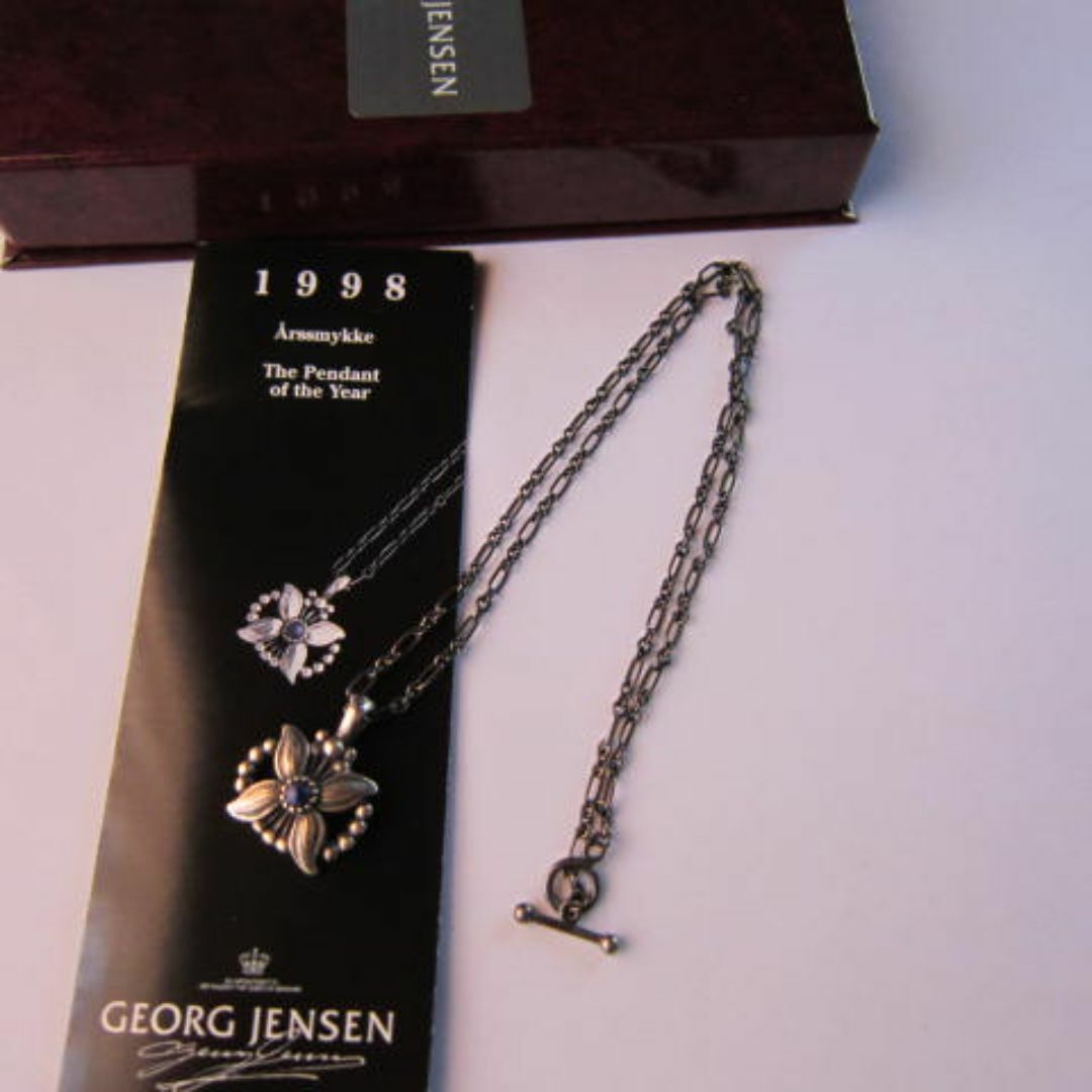 Georg Jensen(ジョージジェンセン)のマラソンSALE【新品】ジョージ・ジェンセン　1998ペンダント ラピスラズリ レディースのアクセサリー(ネックレス)の商品写真