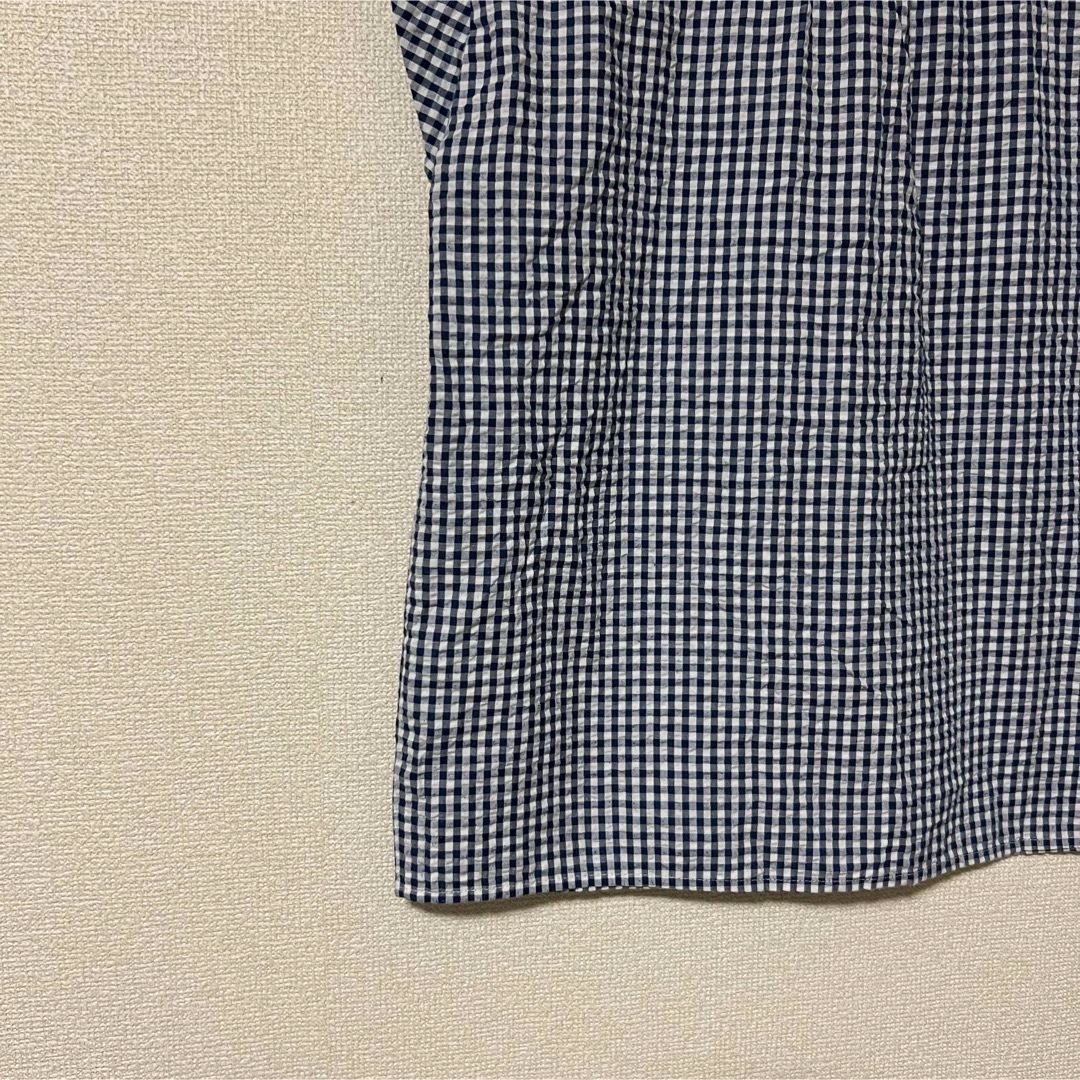 Arnold Palmer(アーノルドパーマー)のアーノルドパーマータイムレス ノースリーブ ブラウス シャツ ロゴ刺繍 チェック レディースのトップス(シャツ/ブラウス(半袖/袖なし))の商品写真