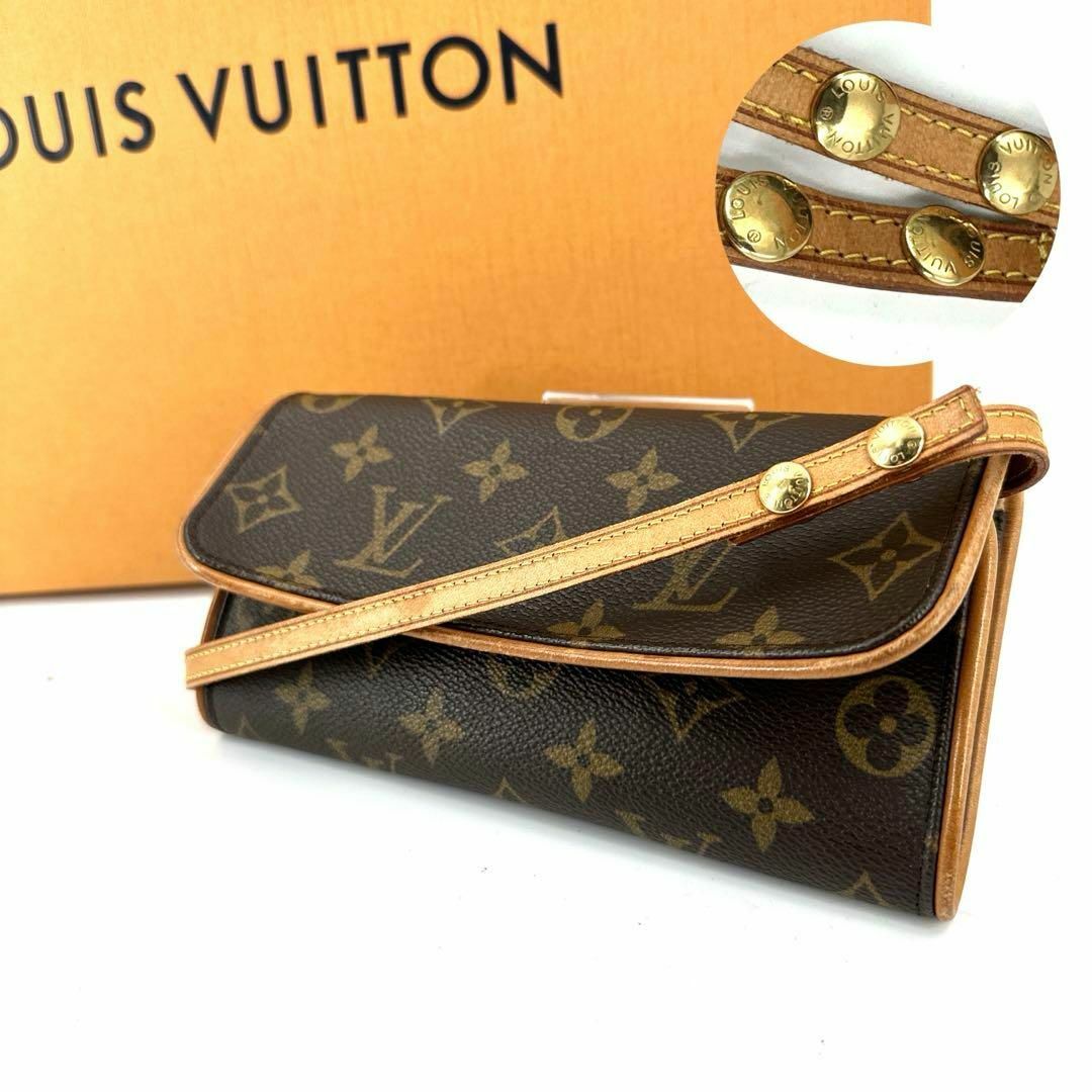 LOUIS VUITTON(ルイヴィトン)のc716真贋済【ヴィトン】極美品”モノグラム ポシェットツインPM クロスボディ レディースのバッグ(ショルダーバッグ)の商品写真