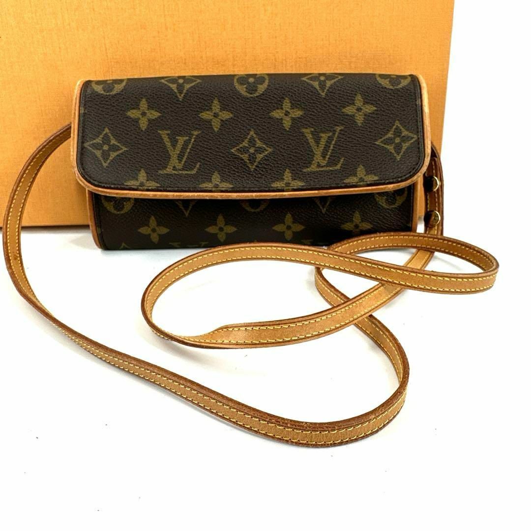 LOUIS VUITTON(ルイヴィトン)のc716真贋済【ヴィトン】極美品”モノグラム ポシェットツインPM クロスボディ レディースのバッグ(ショルダーバッグ)の商品写真