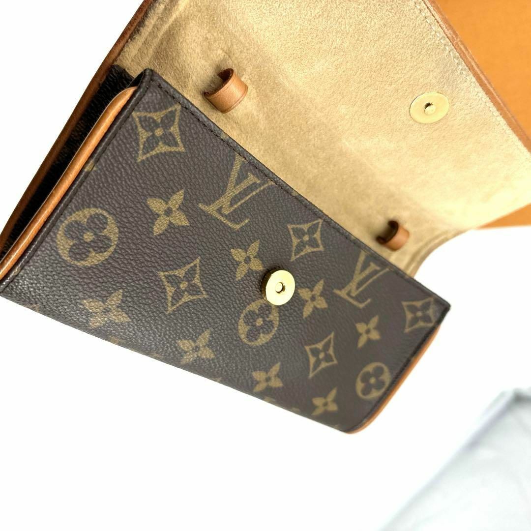 LOUIS VUITTON(ルイヴィトン)のc716真贋済【ヴィトン】極美品”モノグラム ポシェットツインPM クロスボディ レディースのバッグ(ショルダーバッグ)の商品写真