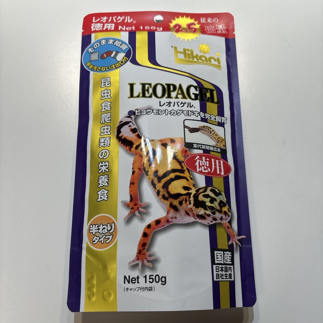 レオパゲル徳用 150g その他のペット用品(爬虫類/両生類用品)の商品写真