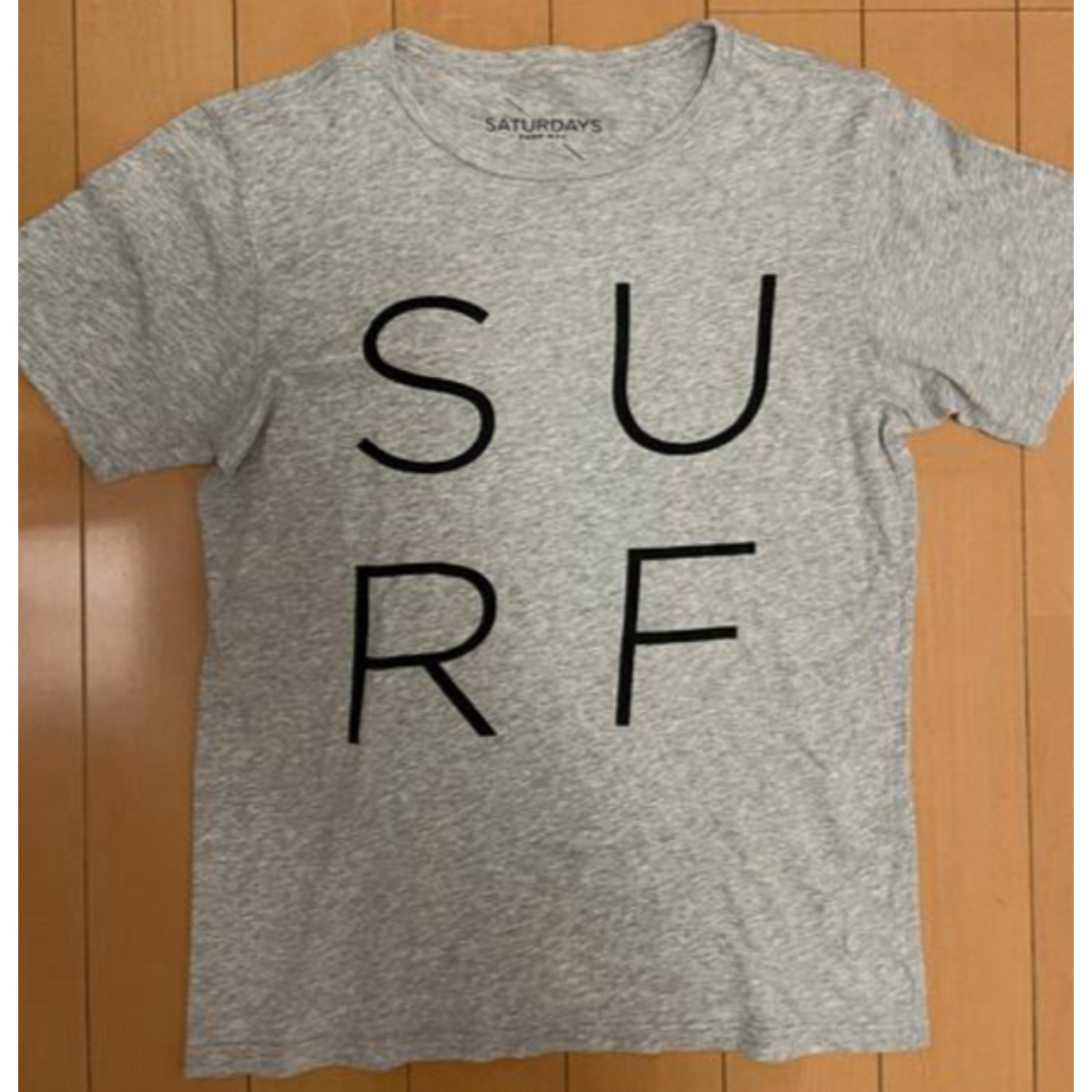 SATURDAYS SURF NYC(サタデーズサーフニューヨークシティー)のSaturdays Surf NYS Tシャツ グレー メンズ  small S メンズのトップス(Tシャツ/カットソー(半袖/袖なし))の商品写真