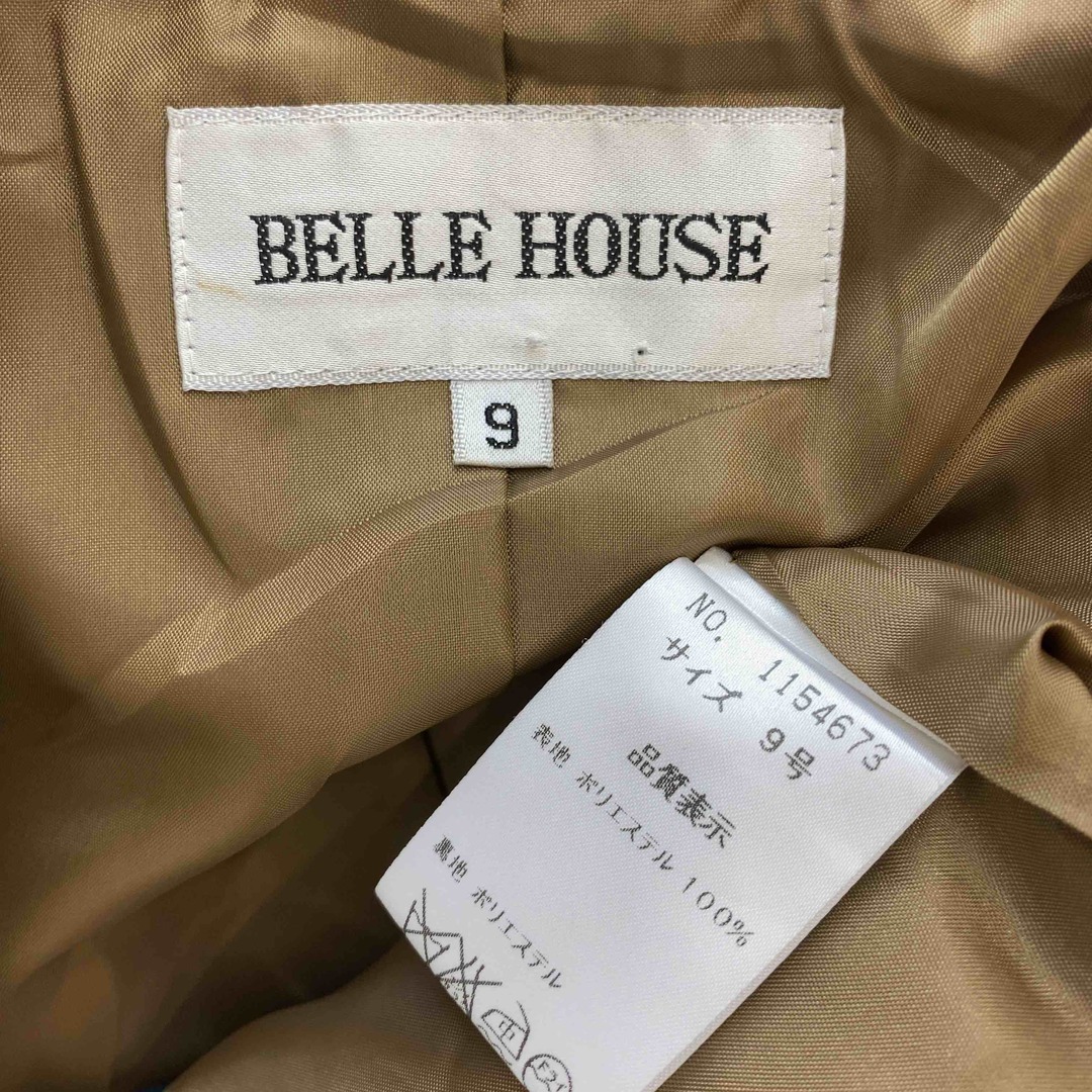 BELLE　HOUSE　ベージュ系　ワンピース　ジャケット　セットアップ　 サイズ9 レディースのフォーマル/ドレス(スーツ)の商品写真