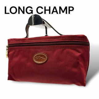 LONGCHAMP ロンシャン　ポーチ　レッド　ナイロン　A299