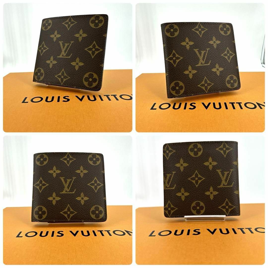 LOUIS VUITTON(ルイヴィトン)のc715真贋済【ヴィトン】未使用品”激レア”モノグラム マルコ 二つ折り 財布 メンズのファッション小物(折り財布)の商品写真