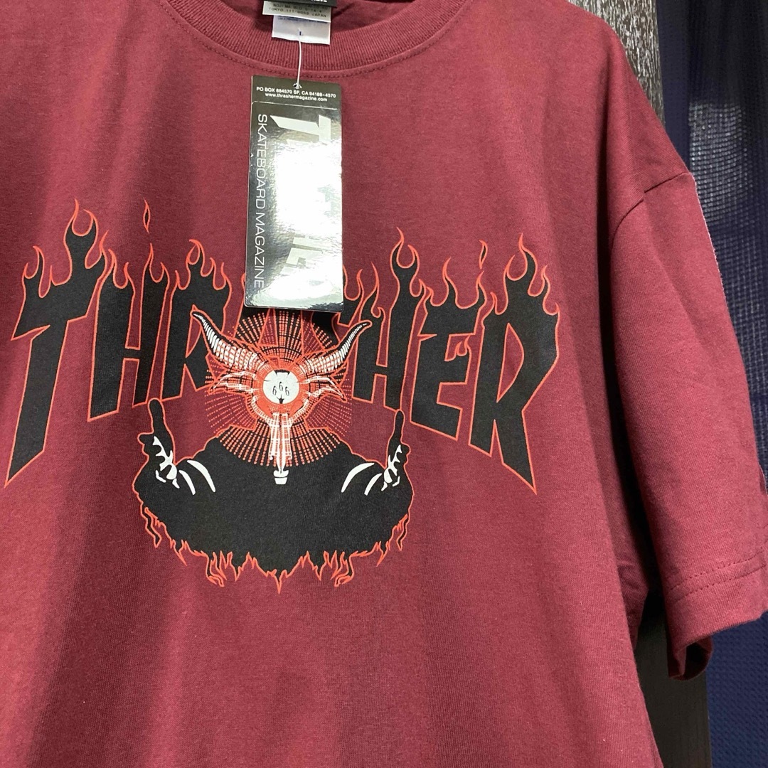 THRASHER(スラッシャー)の値下げNG！○天完売品・新品・未使用・試着無し・スラッシャーカットソーLサイズ　 メンズのトップス(Tシャツ/カットソー(半袖/袖なし))の商品写真