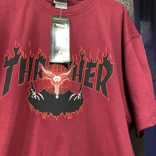 スラッシャー(THRASHER)の値下げNG！○天完売品・新品・未使用・試着無し・スラッシャーカットソーLサイズ　(Tシャツ/カットソー(半袖/袖なし))