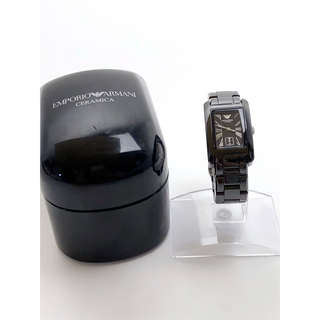 エンポリオアルマーニ(Emporio Armani)のS229 極美品 エンポリオアルマーニ セラミック AR-1407 腕時計(腕時計)