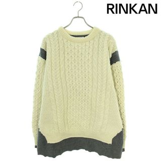 ニードルス(Needles)のリビルドバイニードルズ  22AW  LQ299 Fisherman Sweater 素材切り替えケーブルニット メンズ XL(ニット/セーター)