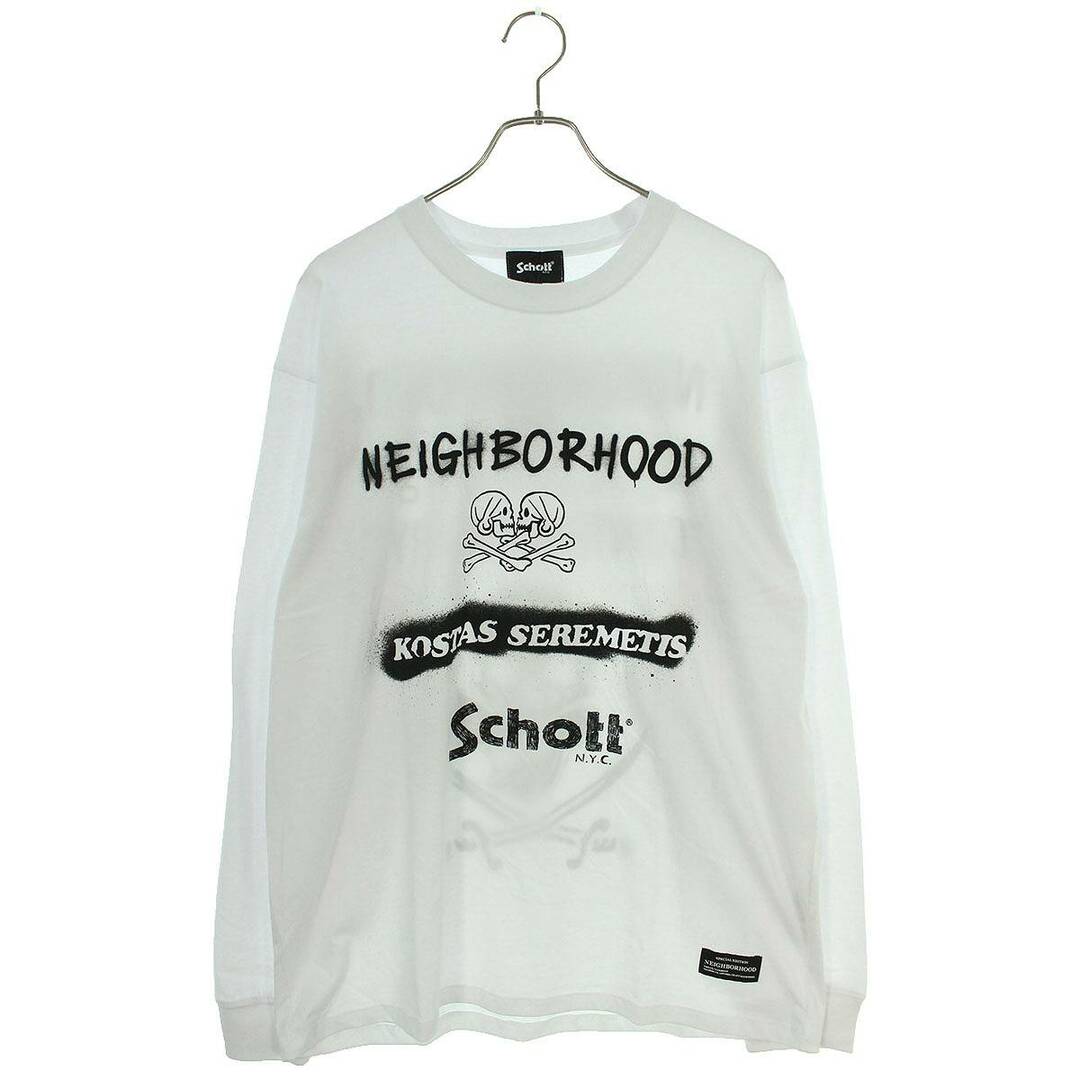 NEIGHBORHOOD(ネイバーフッド)のネイバーフッド ×ショット schott  232US26N-LTM01S プリント長袖カットソー メンズ L メンズのトップス(Tシャツ/カットソー(七分/長袖))の商品写真