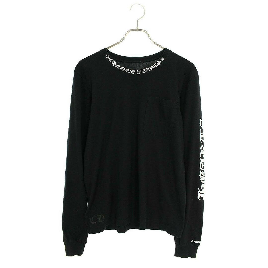 Chrome Hearts(クロムハーツ)のクロムハーツ  CH L/S /2 ネックロゴアームプリント長袖カットソー メンズ S メンズのトップス(Tシャツ/カットソー(七分/長袖))の商品写真