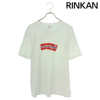 シュプリーム(Supreme)のシュプリーム ×コムデギャルソンシャツ COMME des GARCONS SHIRT  17SS  Box Logo Tee ペーパーアートボックスロゴTシャツ メンズ L(Tシャツ/カットソー(半袖/袖なし))