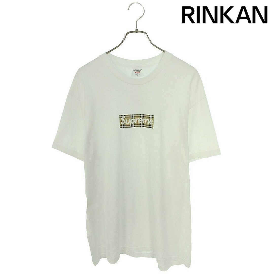 Supreme(シュプリーム)のシュプリーム ×バーバリー Burberry  22SS  Burberry Box Logo Tee バーバリーボックスロゴTシャツ メンズ L メンズのトップス(Tシャツ/カットソー(半袖/袖なし))の商品写真