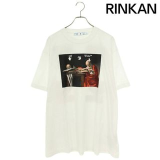 オフホワイト(OFF-WHITE)のオフホワイト  OMAA038R21JER003 カラヴァッジオプリントTシャツ メンズ M(Tシャツ/カットソー(半袖/袖なし))