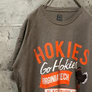 HOKIES ワシ アメリカ輸入 スレ加工 Tシャツ(Tシャツ/カットソー(半袖/袖なし))