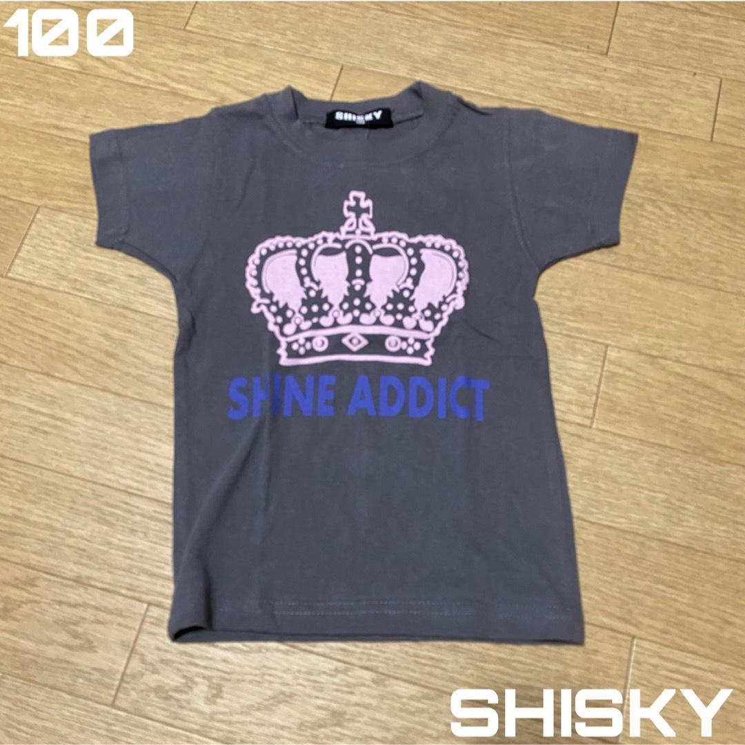 ShISKY(シスキー)のSHISKY キッズTシャツ 半袖Tシャツ 男の子 女の子 クラウン ロゴ キッズ/ベビー/マタニティのキッズ服女の子用(90cm~)(Tシャツ/カットソー)の商品写真