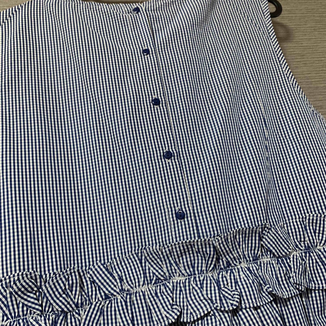 ノースリブラウス　ギンガムチェック　 レディースのトップス(シャツ/ブラウス(半袖/袖なし))の商品写真