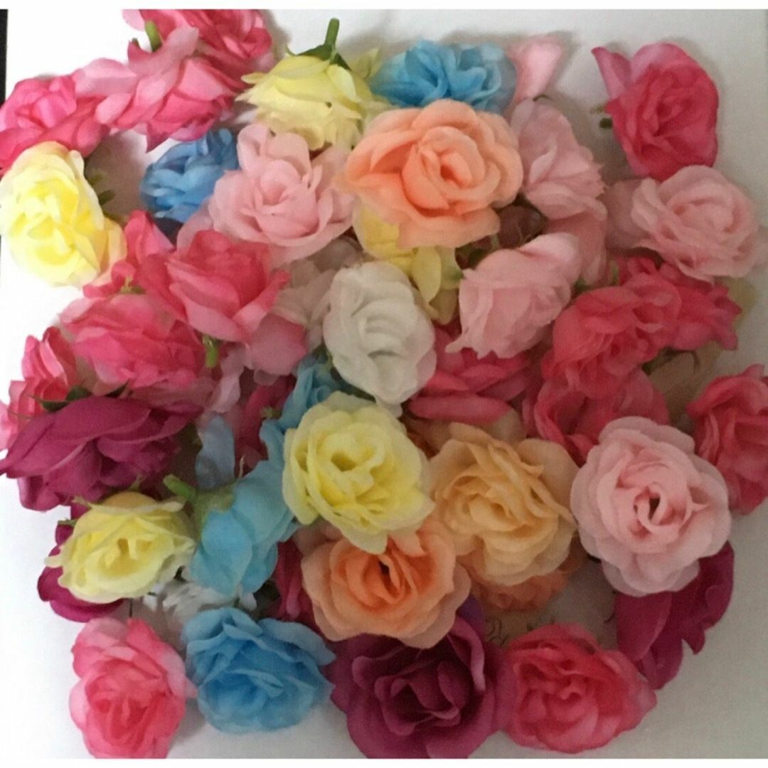 【デコパーツ】フラワー造花10個セット お花　フラワー　可愛い コスメ/美容のネイル(デコパーツ)の商品写真