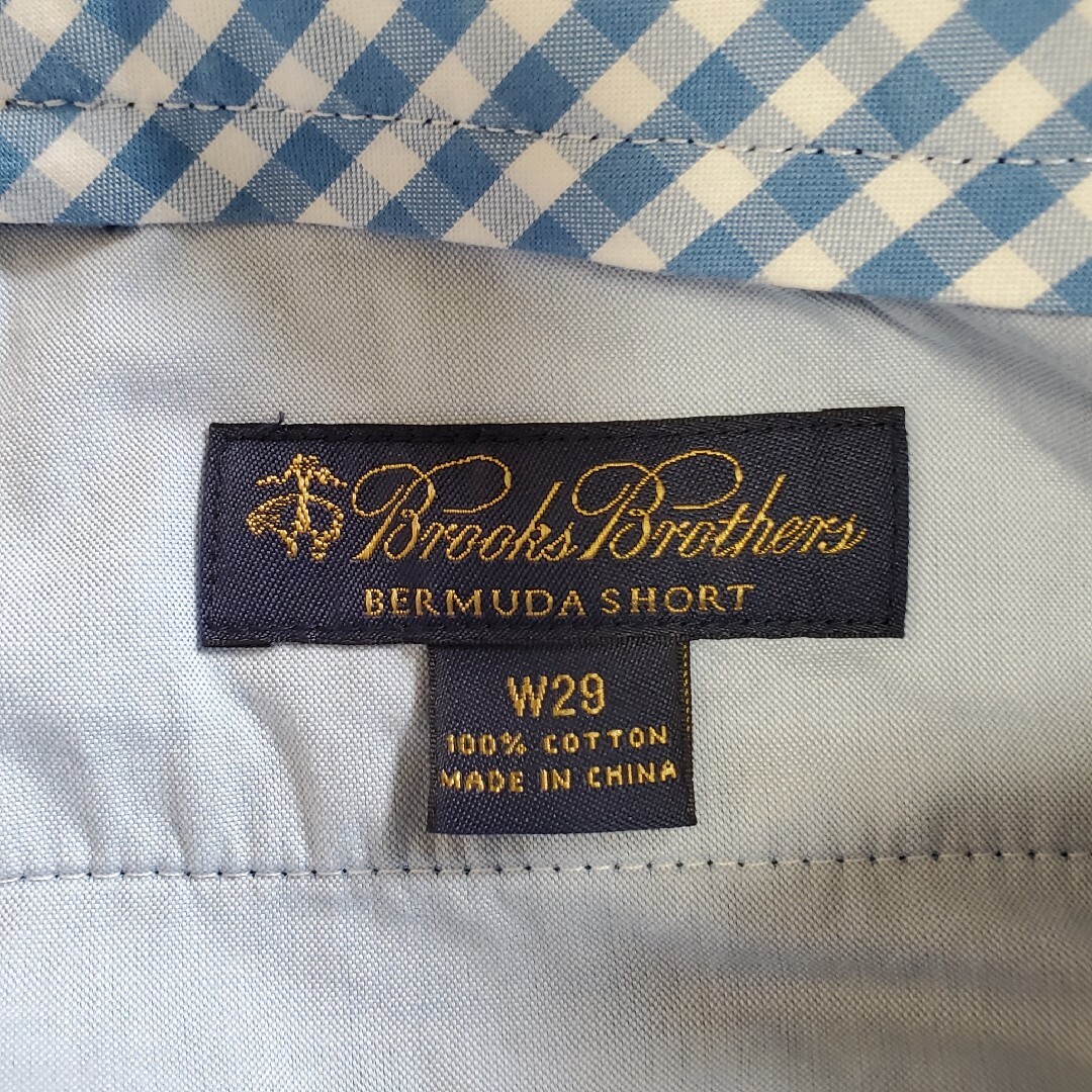 Brooks Brothers(ブルックスブラザース)のﾌﾞﾙｯｸｽﾌﾞﾗｻﾞｰｽﾞ　ﾊｰﾌﾊﾟﾝﾂ　ﾌﾞﾙｰ メンズのパンツ(ショートパンツ)の商品写真