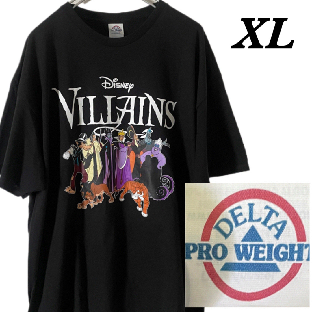 DELTA(デルタ)のDisney Villains ヴィランズ　ビンテージTシャツ ＸＬ　未使用 黒 メンズのトップス(Tシャツ/カットソー(半袖/袖なし))の商品写真