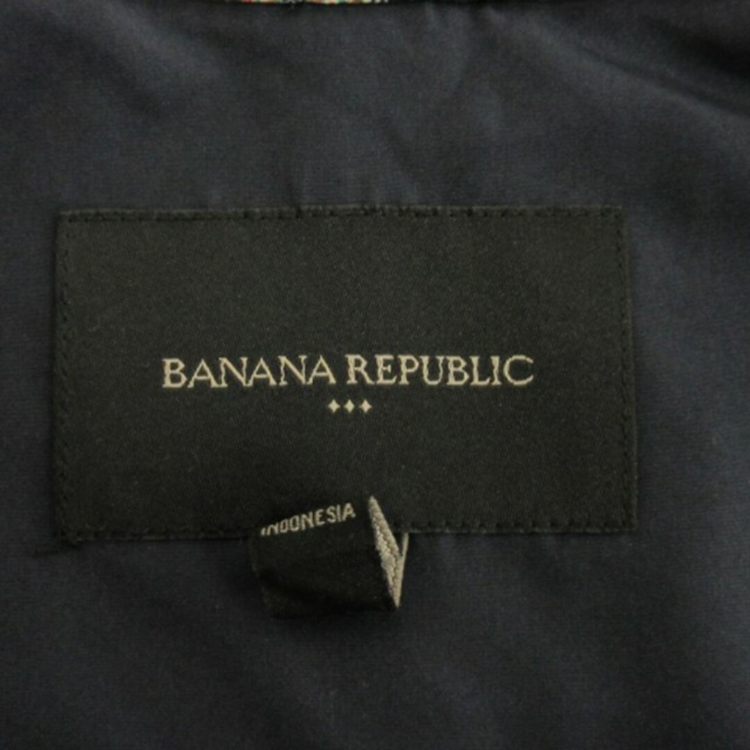 Banana Republic(バナナリパブリック)のバナナリパブリック シャツ ジャケット カーディガン 七分袖 総柄 紺 S レディースのジャケット/アウター(その他)の商品写真