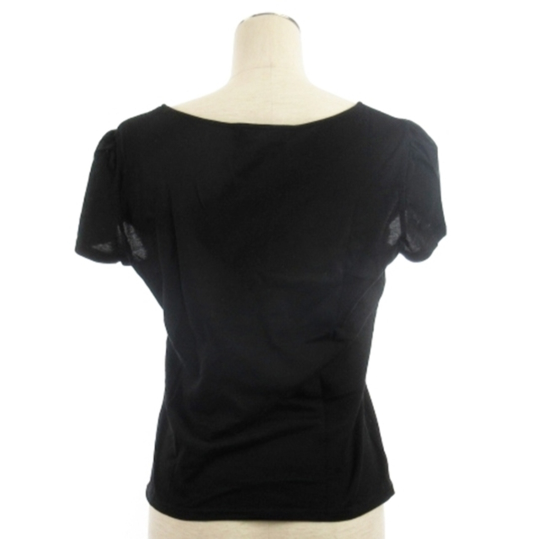 M'S GRACY(エムズグレイシー)のエムズグレイシー Tシャツ カットソー 半袖 スパンコール ブラック 40 レディースのトップス(カットソー(半袖/袖なし))の商品写真