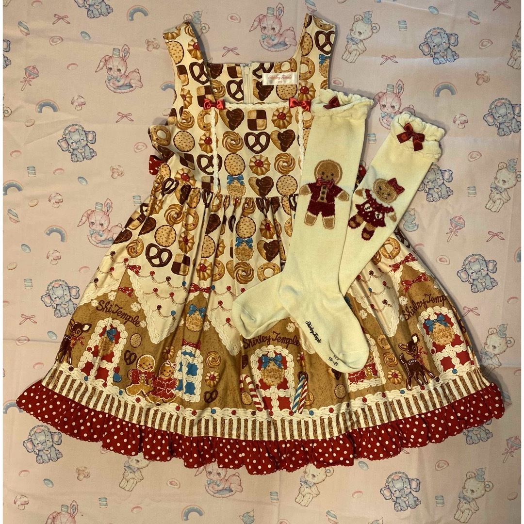 Shirley Temple - 美品120 シャーリーテンプル お菓子のおうちJSK 2点セット
