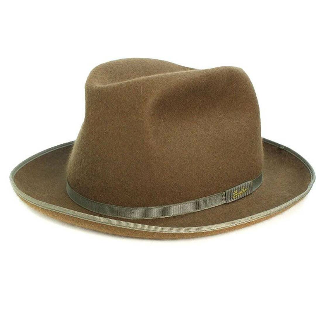 Borsalino(ボルサリーノ)のボルサリーノ 中折れフェルト帽子 メンズ 58.7 ハンドメイドのファッション小物(帽子)の商品写真