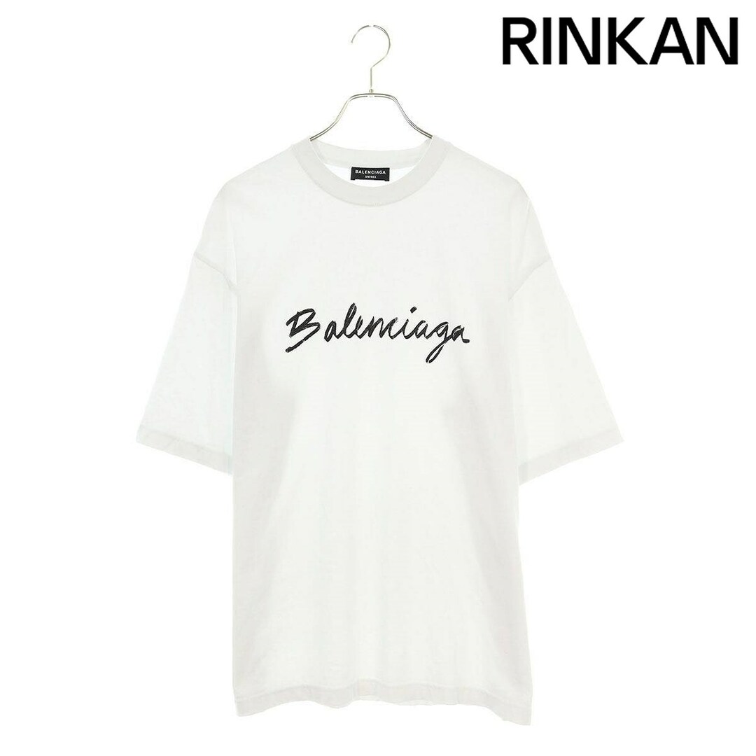 Balenciaga(バレンシアガ)のバレンシアガ  22AW  612966 TMVB4 ロゴプリントダメージ加工Tシャツ メンズ S メンズのトップス(Tシャツ/カットソー(半袖/袖なし))の商品写真