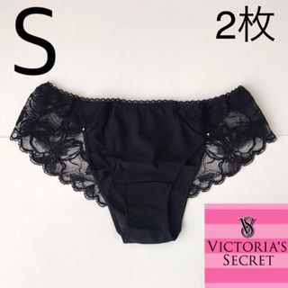 ヴィクトリアズシークレット(Victoria's Secret)のレア 新品 ヴィクトリアシークレット 下着 レース ショーツ 黒 S(ショーツ)