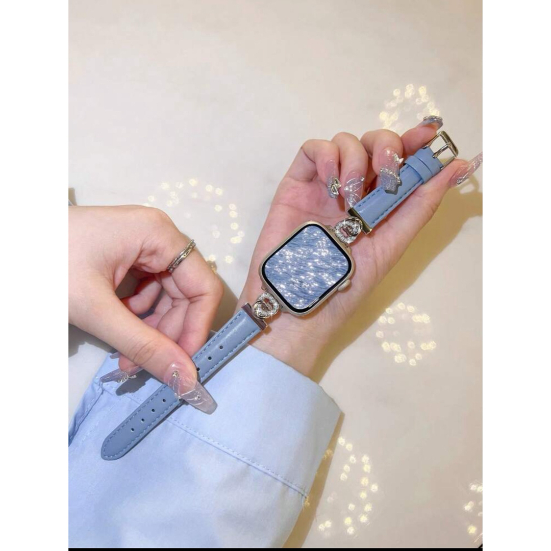 Apple watchレザーバンド メンズの時計(レザーベルト)の商品写真
