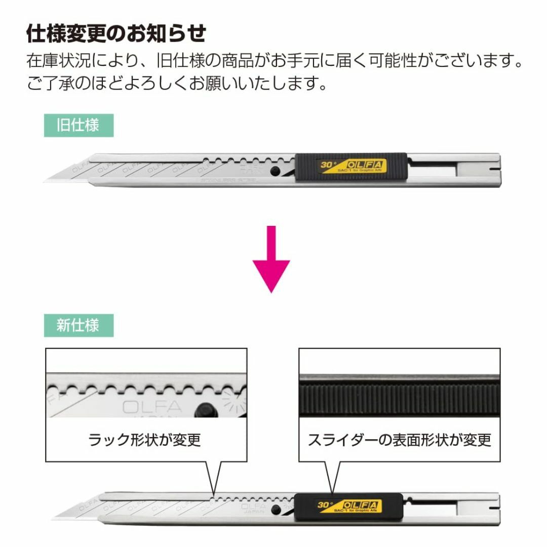 スタイル:カッターオルファOLFA 細工カッター 141BS シルバー その他のその他(その他)の商品写真