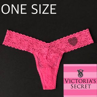 ヴィクトリアズシークレット(Victoria's Secret)のレア 新品 ヴィクトリアシークレット 下着 レースTショーツ ピンク(ショーツ)