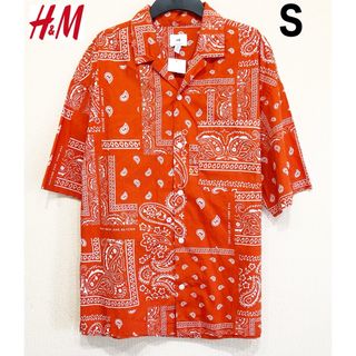 H&M - 新品 H&M ペイズリー シャツ 半袖 S