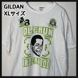 ギルタン(GILDAN)の【ギルダン】半袖Tシャツ　デカロゴ　おっさんの顔　デ顔　白T　座禅　47(Tシャツ/カットソー(半袖/袖なし))