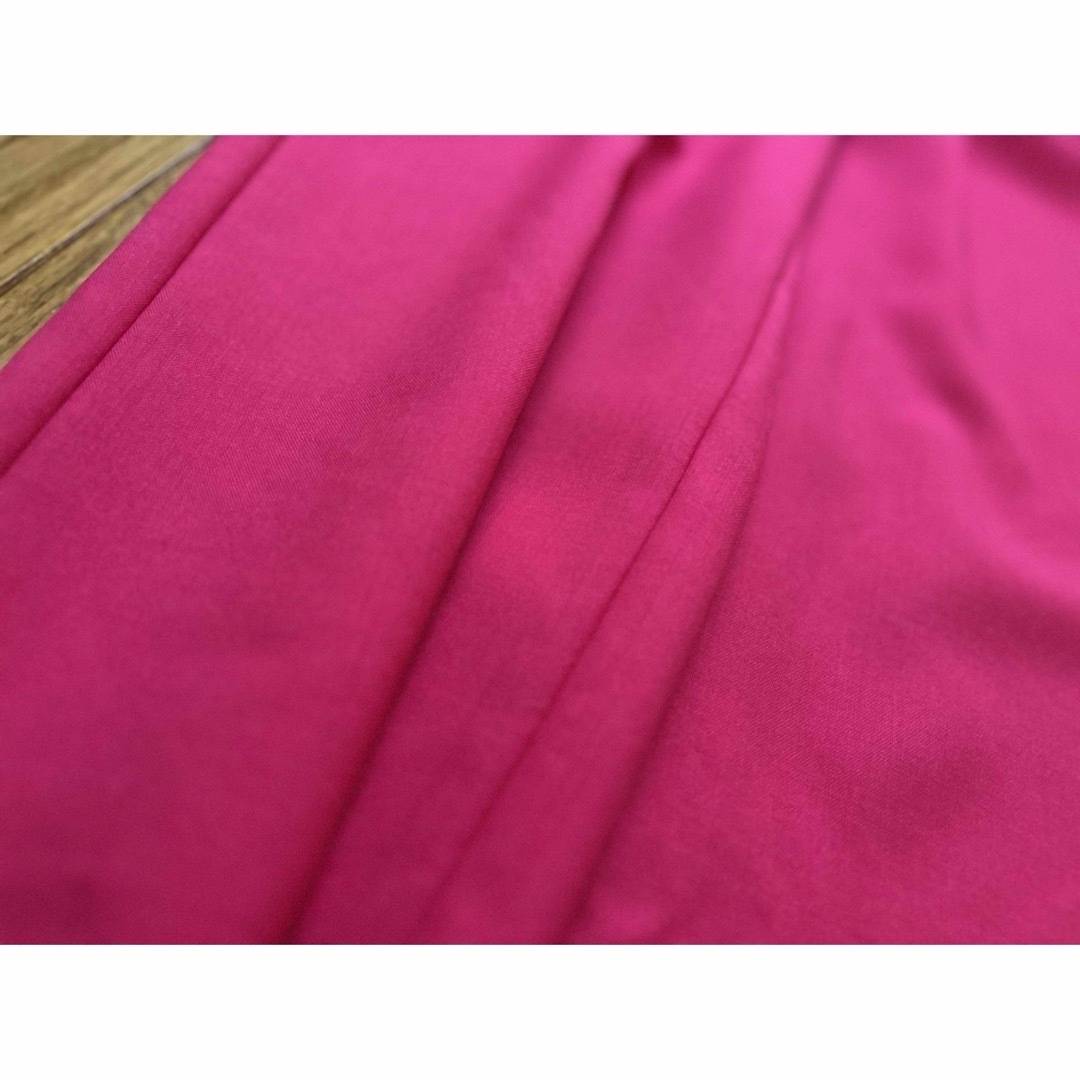 DEUXIEME CLASSE(ドゥーズィエムクラス)のENFOLD PINK  straight pants summerwool レディースのパンツ(カジュアルパンツ)の商品写真