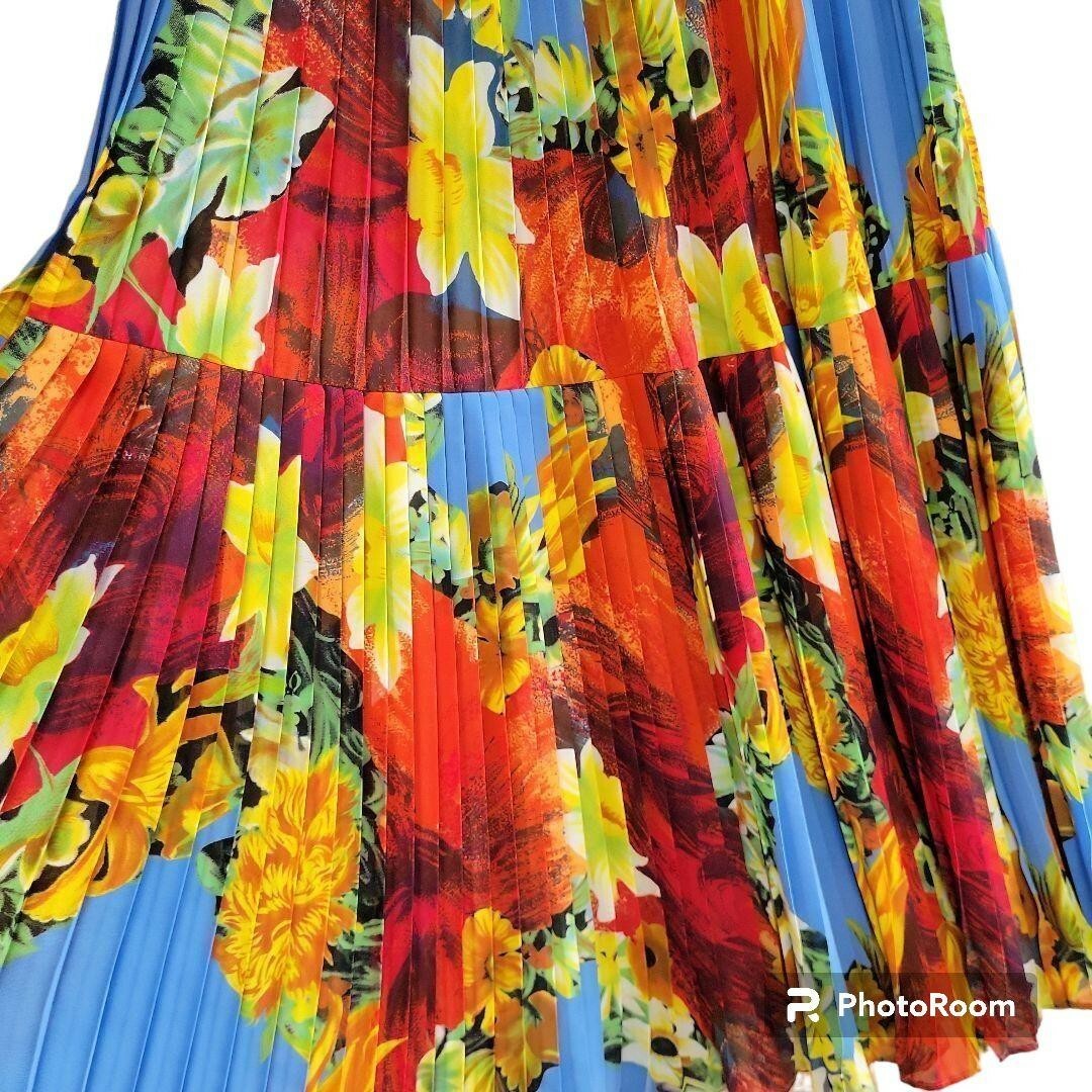 ♥️クリーニング済♥️美品♥️【CHACOK】シャコック 9号 プリーツスカート レディースのスカート(ロングスカート)の商品写真