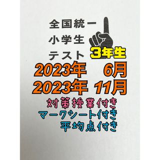 全国統一小学生テスト 小3  2023年　6月　11月(語学/参考書)