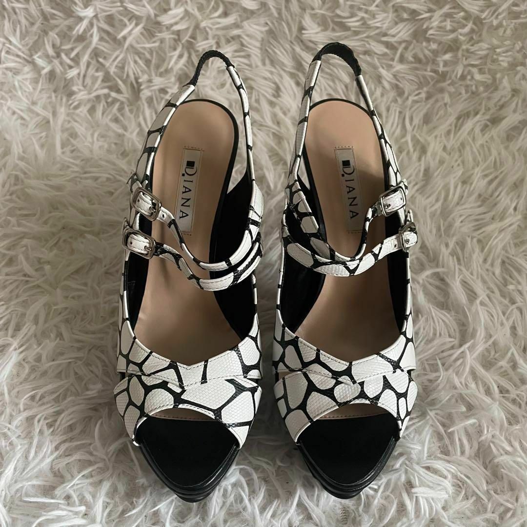 美品】 DIANA ダイアナ ヒール サンダル 美品】 DIANA ダイアナ ヒール サンダル