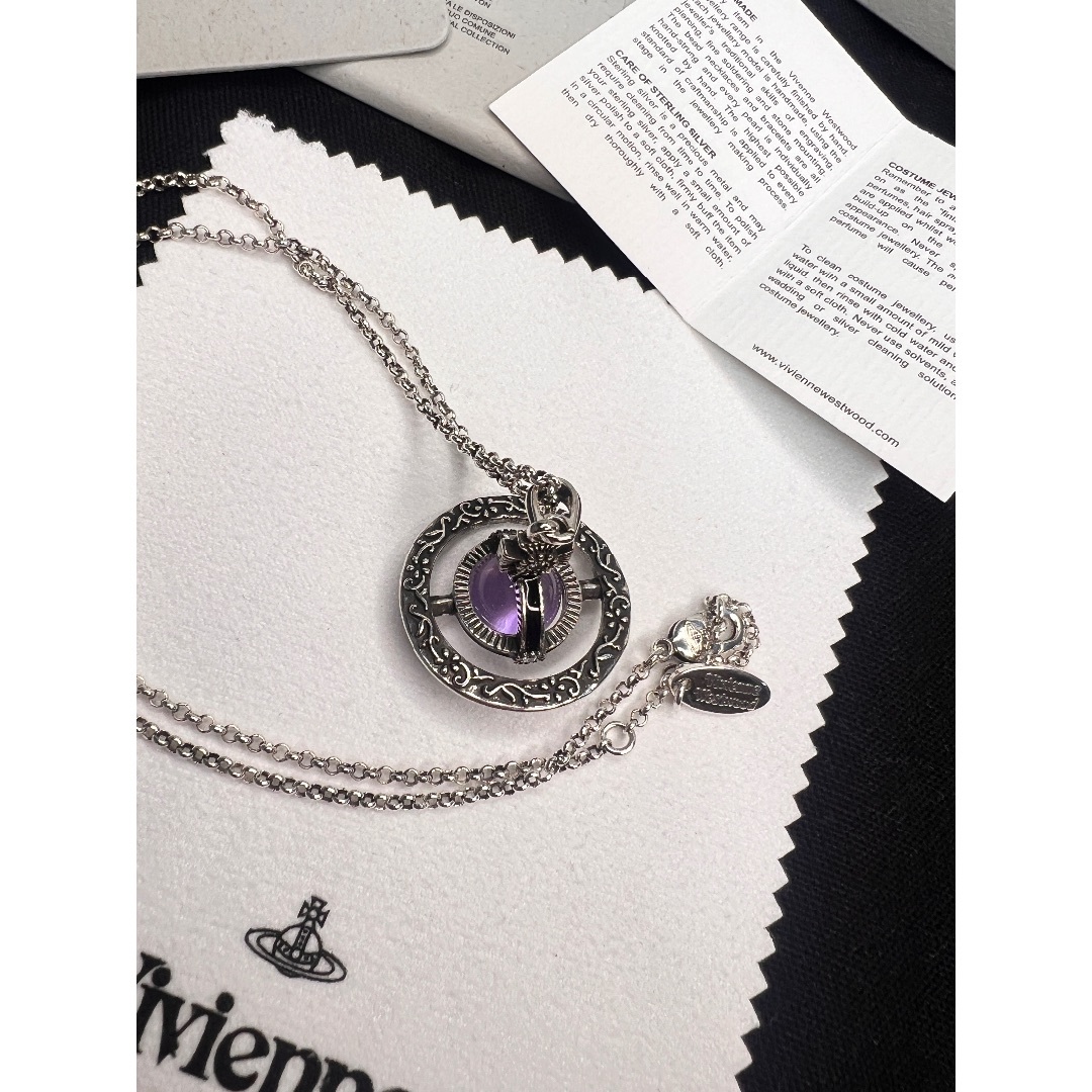 ヴィヴィアンウエストウッド 花刻印　タイニーオーブ　ネックレス Vivienne Westwood - ヴィヴィアンウエストウッド 花刻印