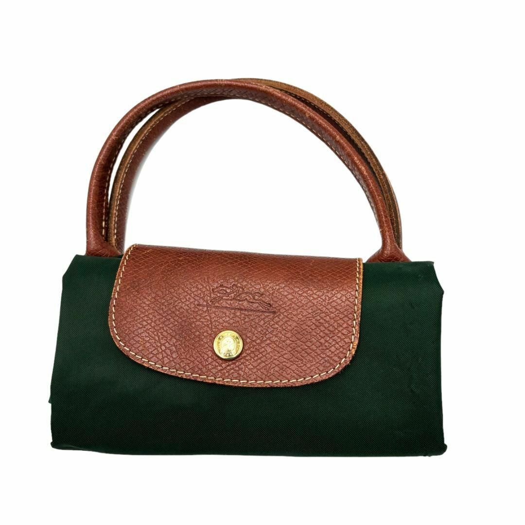 LONGCHAMP(ロンシャン)のLONG CHAMP ロンシャン　トートバッグ　グリーン　ナイロン　A287 レディースのバッグ(トートバッグ)の商品写真